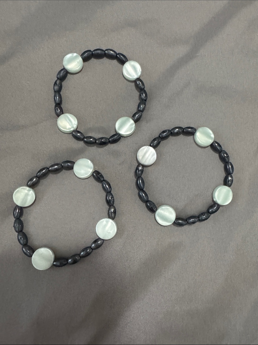 Handmade Womans set of 3 bracelets